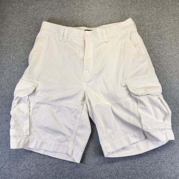Polo Ralph Lauren Mens 36 Classic Cargo Shorts Relaxed Fit White 10" Inseam - Picture 1 of 7